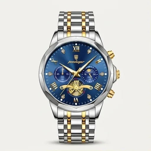 POEDAGAR Luxury Men Watch Top Original Waterproof Luminous Chronograph Man Wristwatch Stainless Steel Quartz Men's Watches Reloj
