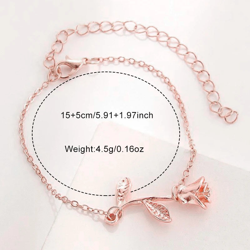 Fashionable 4Pcs Quartz Watch Jewelry Set, Versatile Everyday Accessory Gift for Her & Him